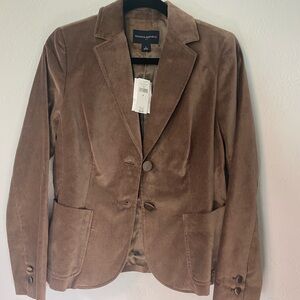 NWT Banana Republic Tan Velvet Women's Blazer